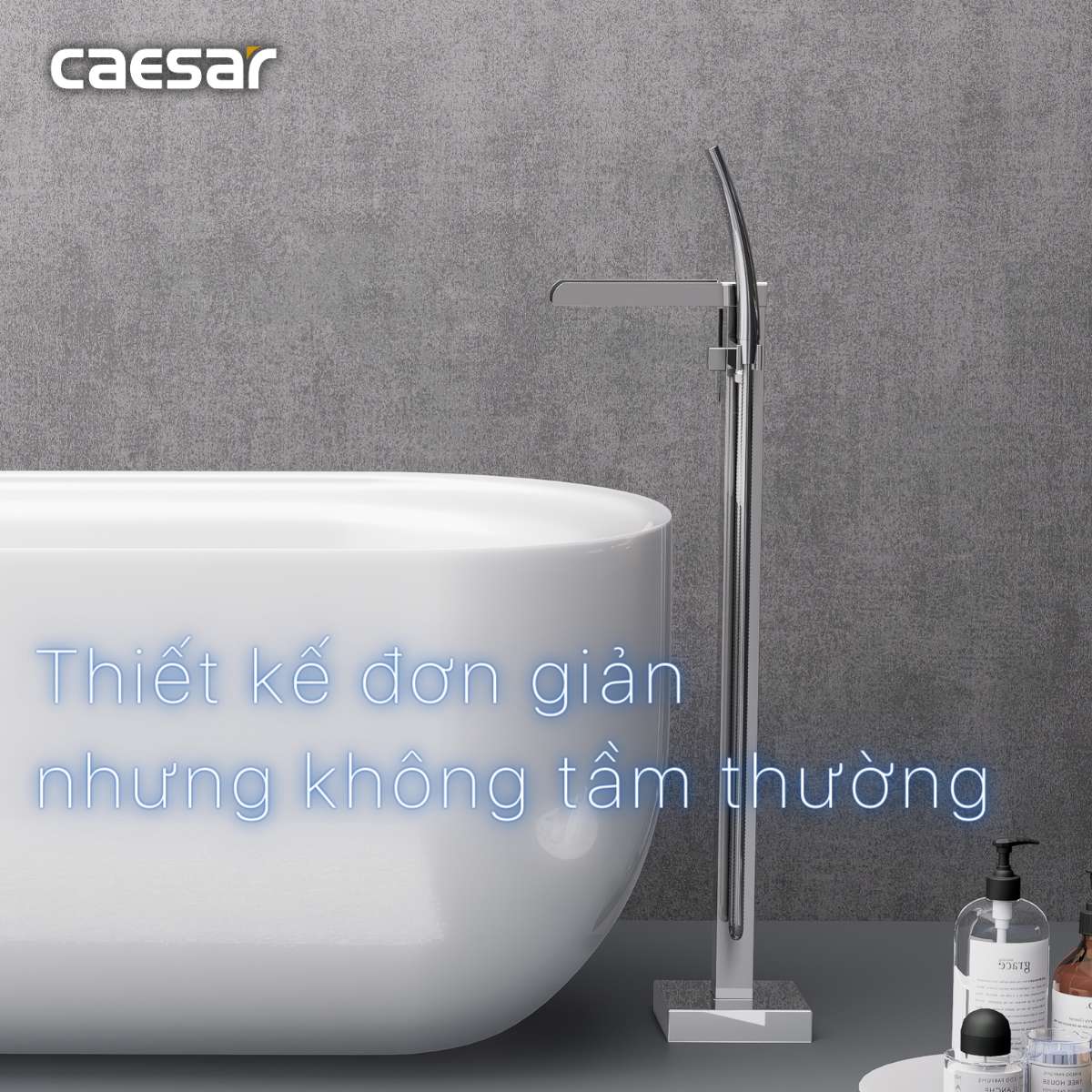 Vòi bồn tắm nóng lạnh Caesar AS689C - 12