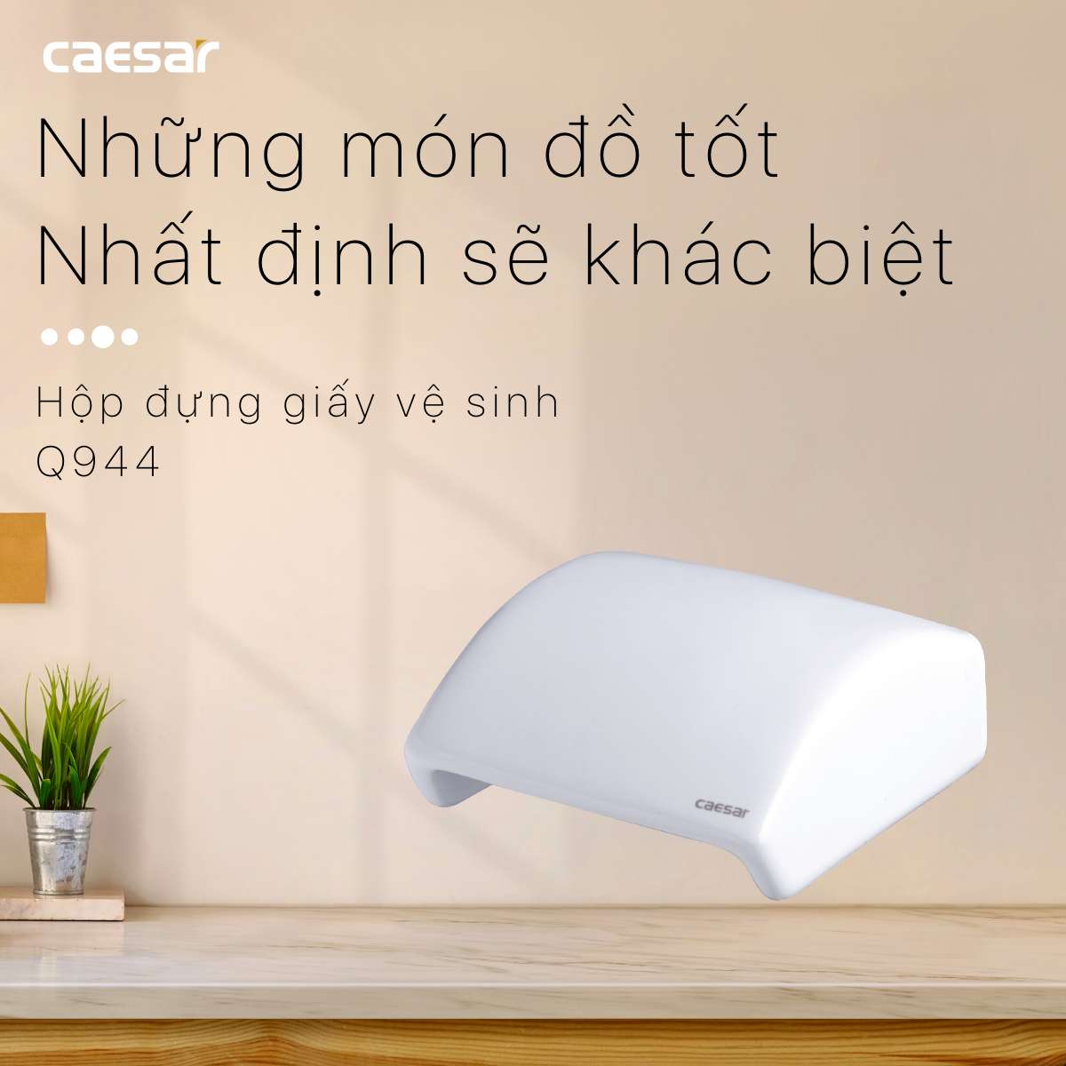 Hộp đựng giấy vệ sinh Caesar Q944 - 13