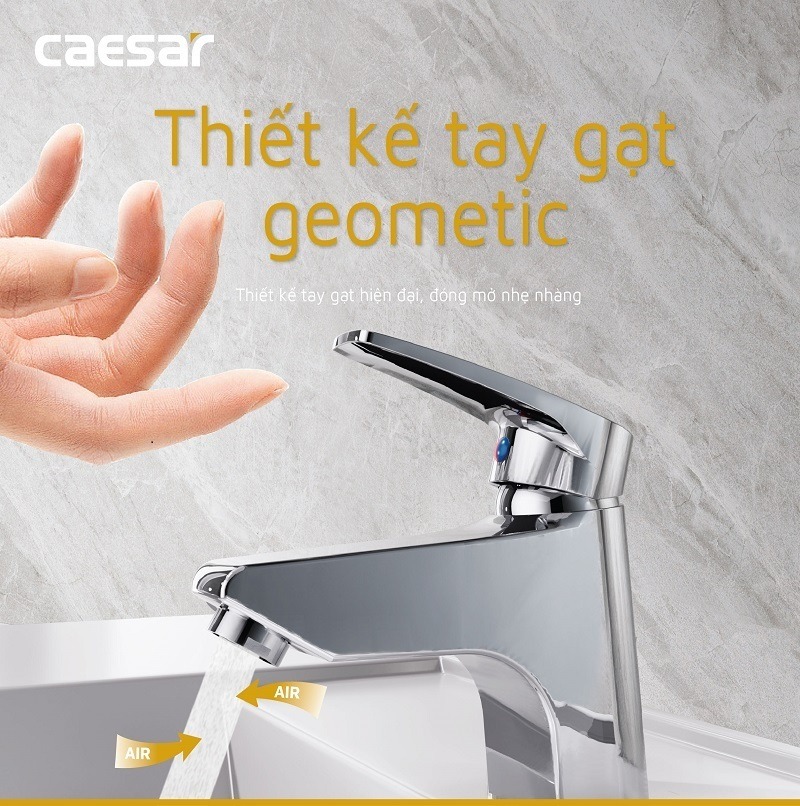 Vòi chậu lavabo nóng lạnh Caesar B400CU - 13