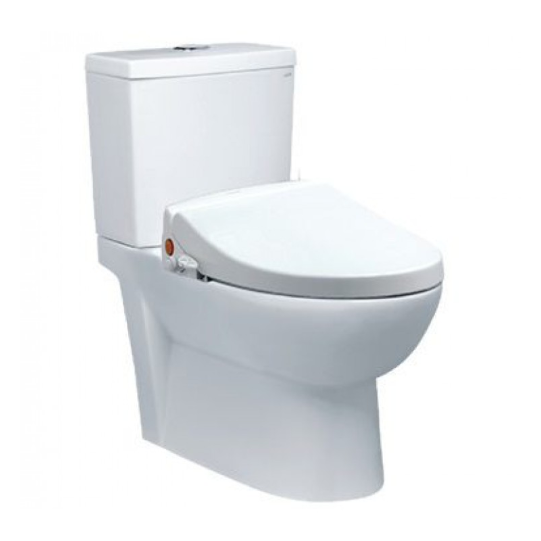 Bồn cầu 2 khối nắp rửa cơ Caesar CD1340+TAF050