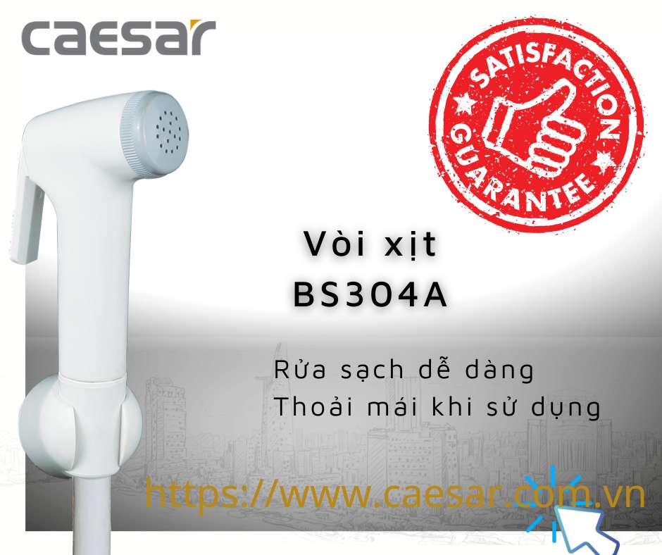 Vòi xịt vệ sinh Caesar BS304A - 13