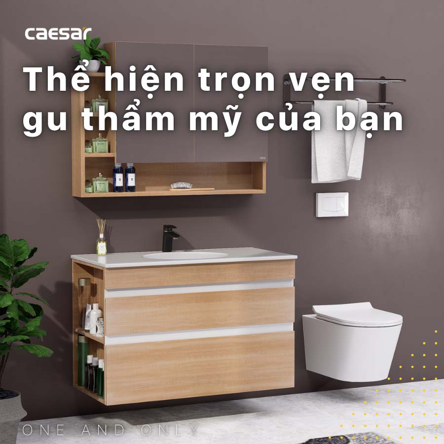 Bộ tủ lavabo Caesar LF5028+EH15028DDLW7V - 6