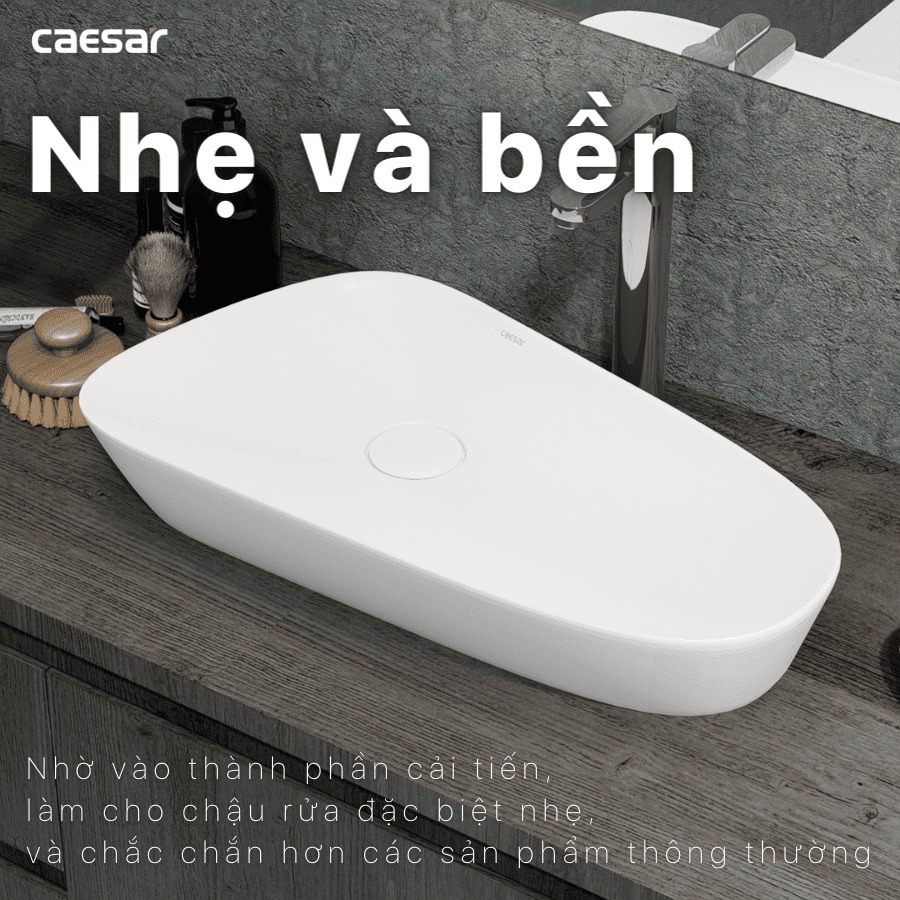 Chậu lavabo đặt bàn Caesar LF5260 - 15