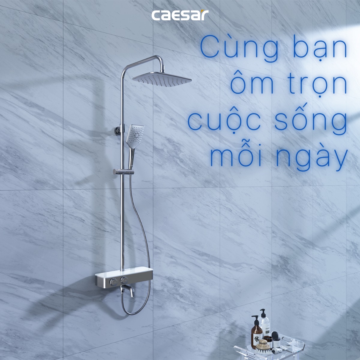 Bộ sen tắm cây nhiệt độ Caesar S788C - 14