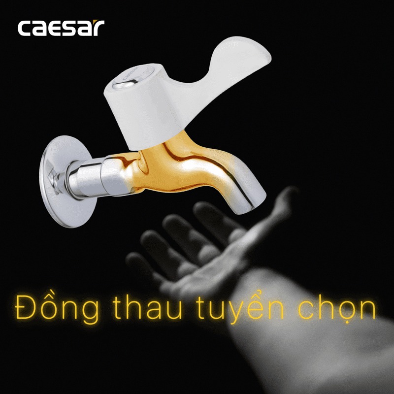 Vòi nước lạnh gắn tường Caesar W027C - 16