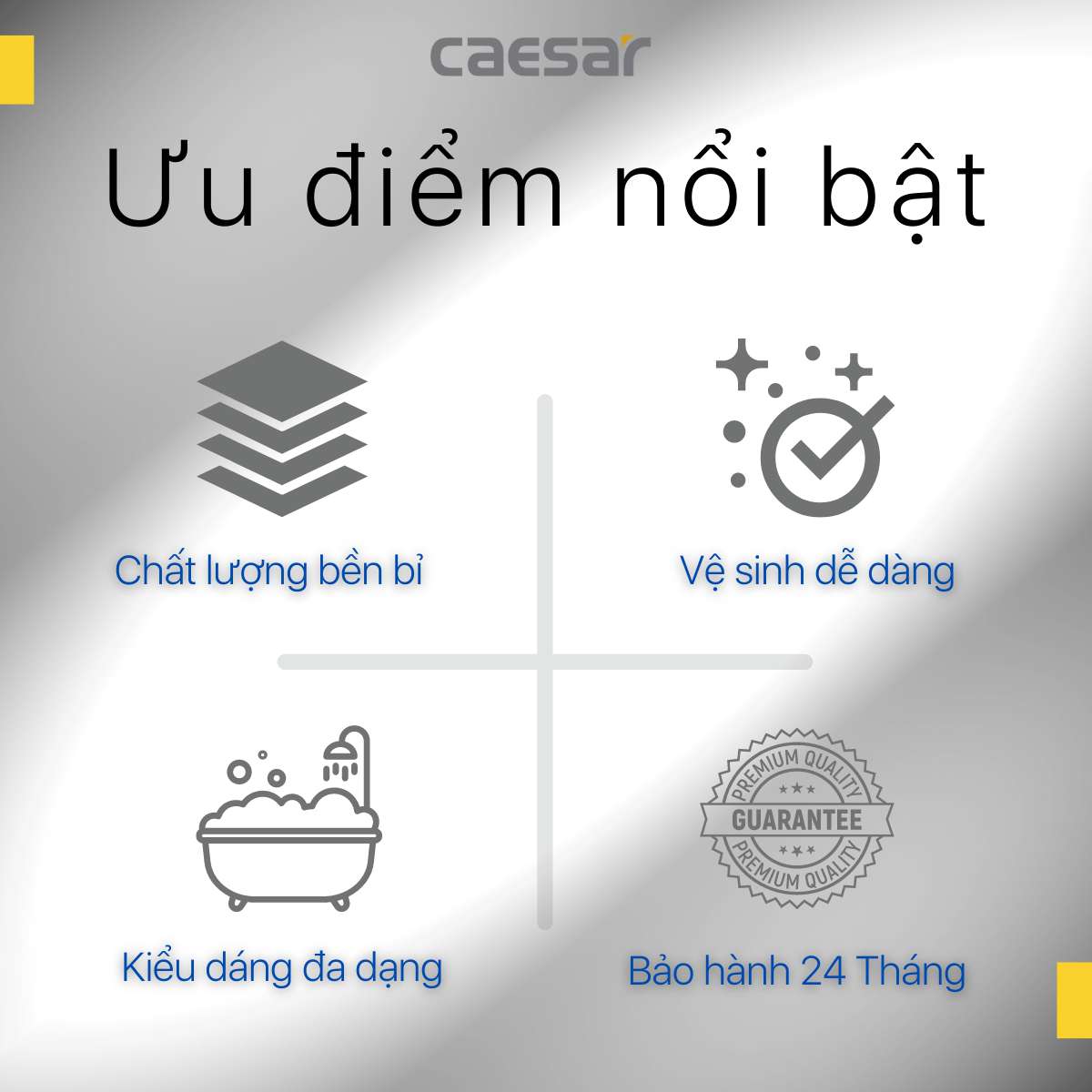 Bồn tắm đặt sàn 1m7 Caesar KT1170 - 10