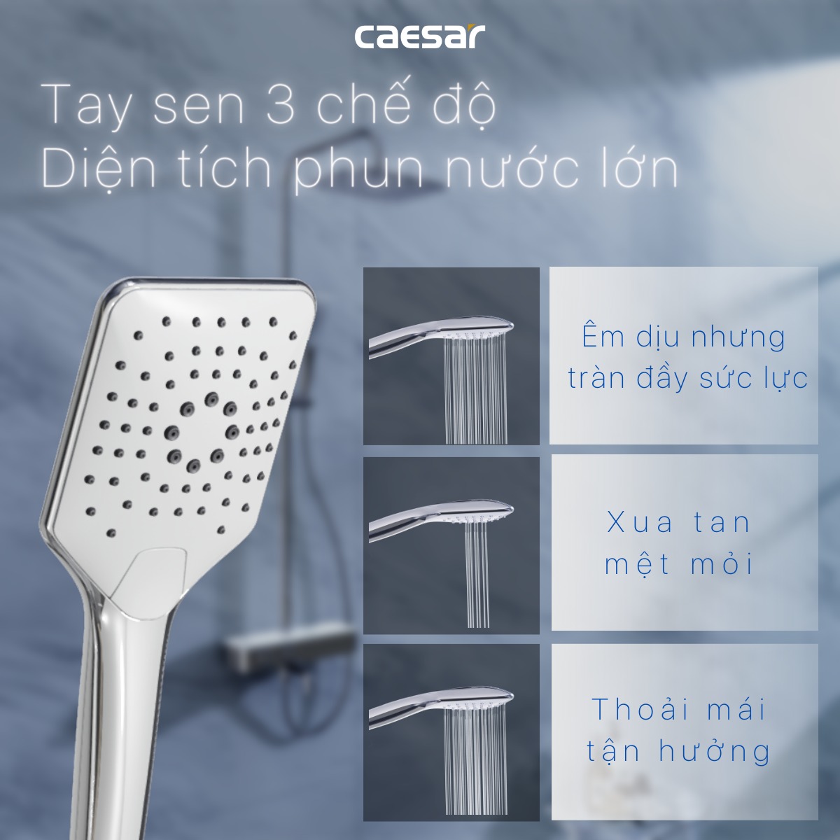 Bộ sen tắm cây nhiệt độ Caesar S788C - 18