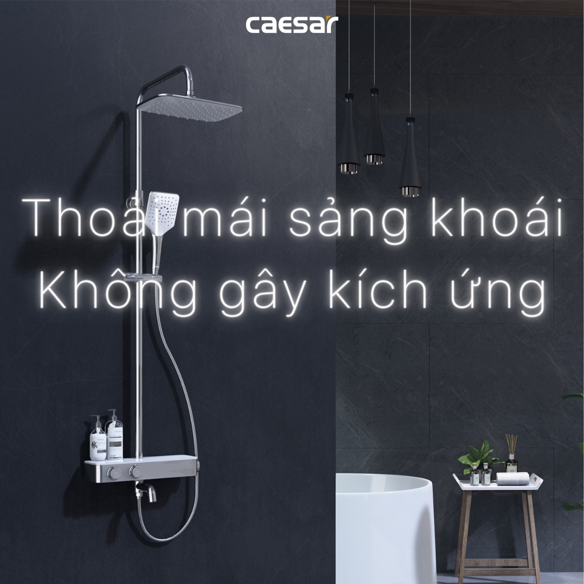 Bộ sen tắm cây nhiệt độ Caesar S788C - 17