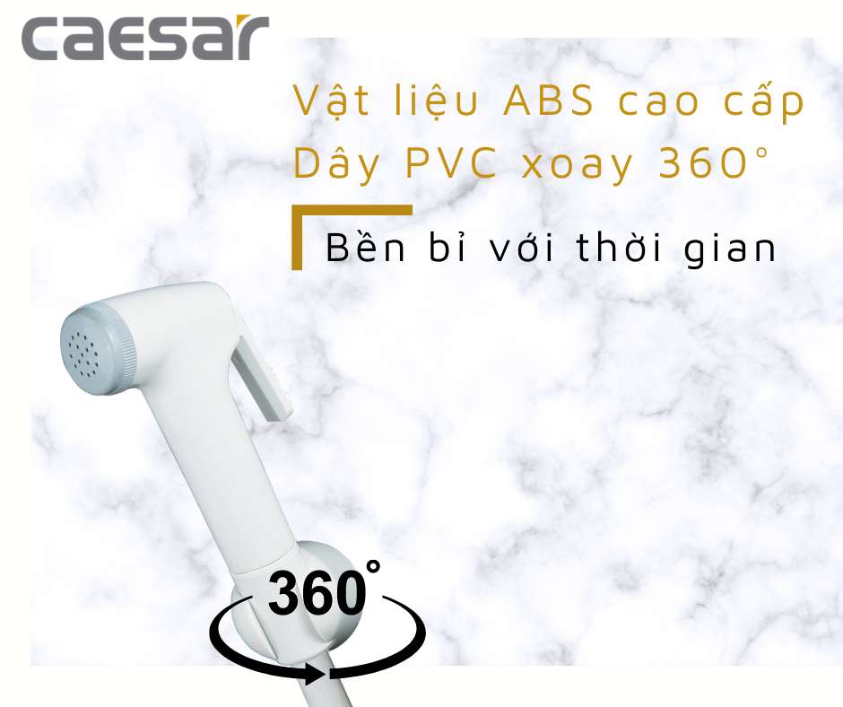 Vòi xịt vệ sinh Caesar BS304A - 9