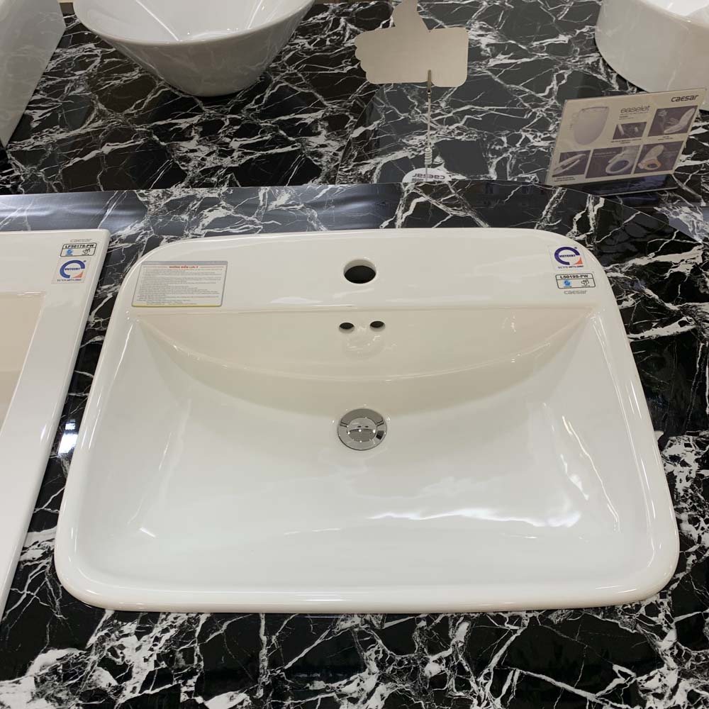 Chậu lavabo dương vành Caesar L5019 - 3