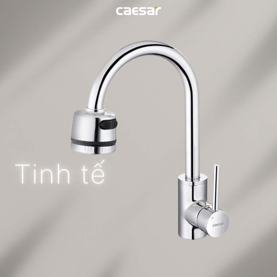 Vòi bếp nóng lạnh Caesar K695CV - 15