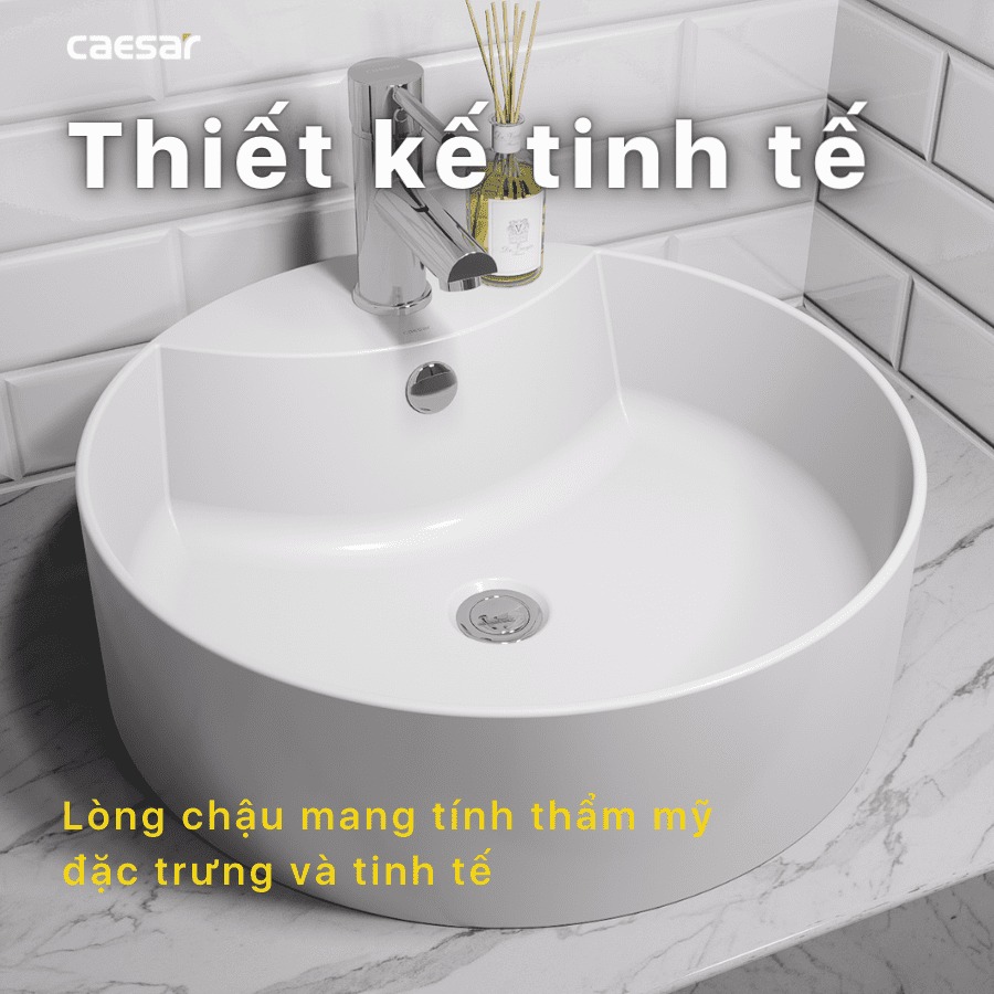 Chậu lavabo đặt bàn Caesar LF5240 - 17