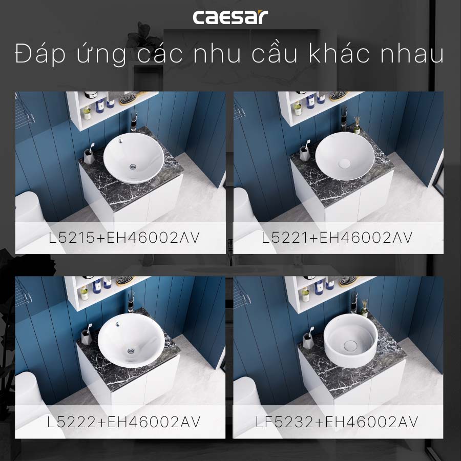 Bộ tủ lavabo Caesar L5262+EH46002AV - 11