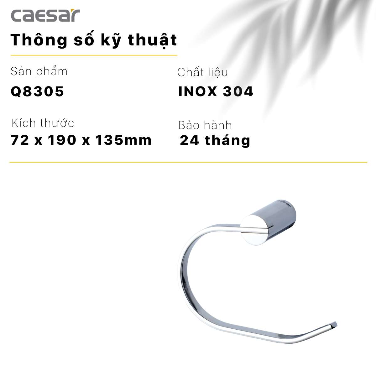 Vòng treo khăn Caesar Q8305 - 10