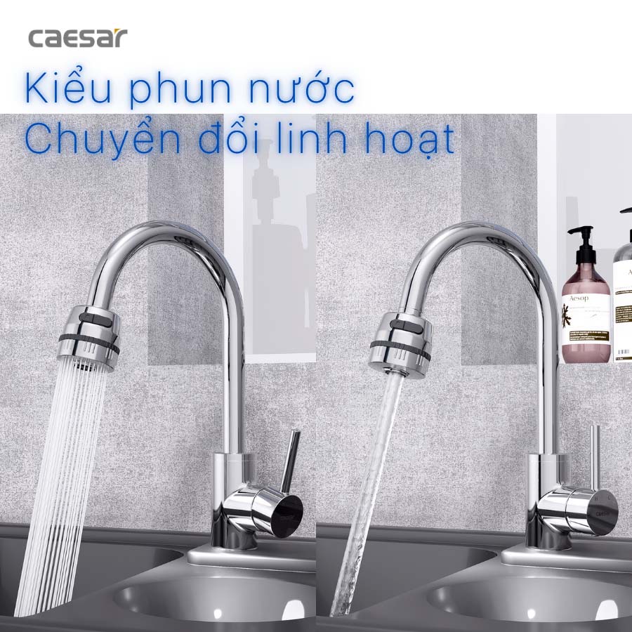 Vòi bếp nóng lạnh Caesar K695CV - 6