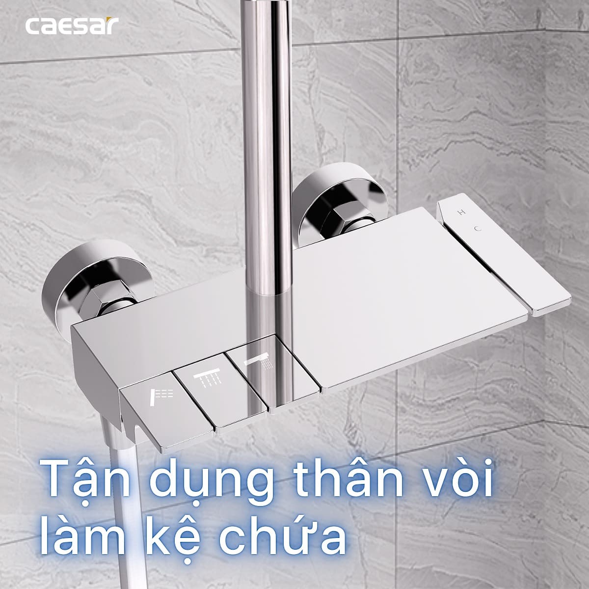Bộ sen tắm cây nóng lạnh Caesar S688C - 13