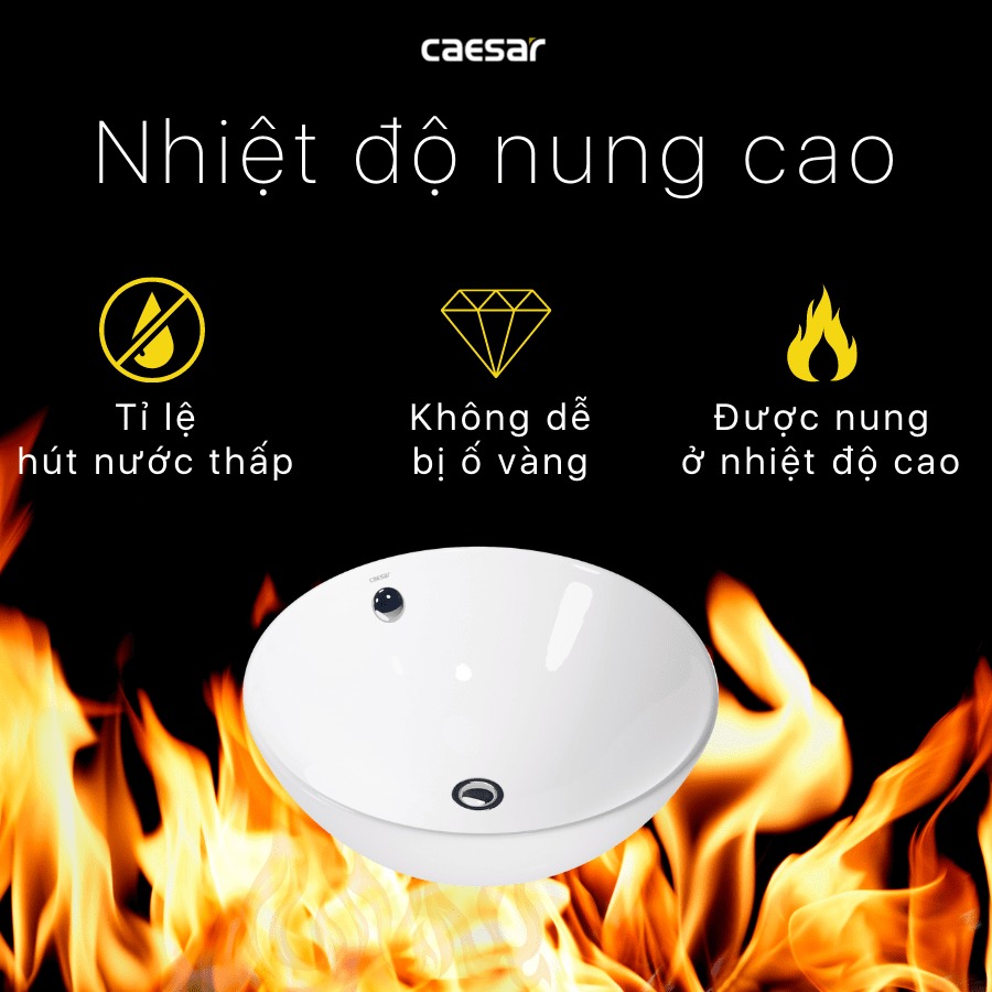 Chậu lavabo đặt bàn Caesar L5215 - 17