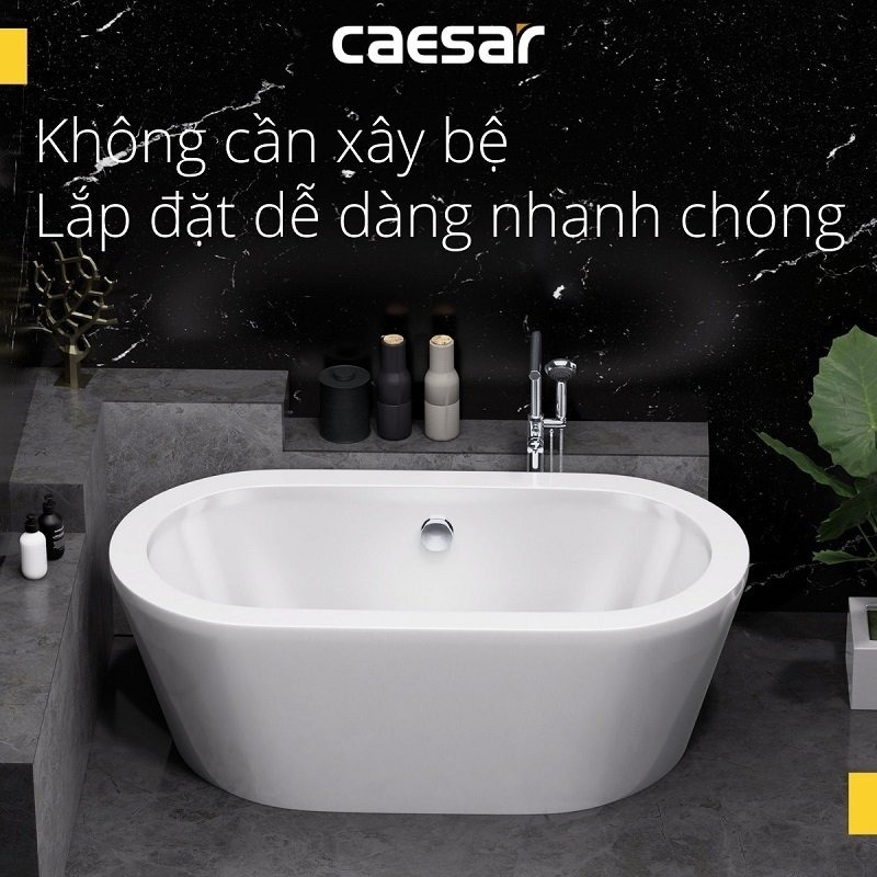 Bồn tắm đặt sàn 1m7 Caesar AT6270 - 8