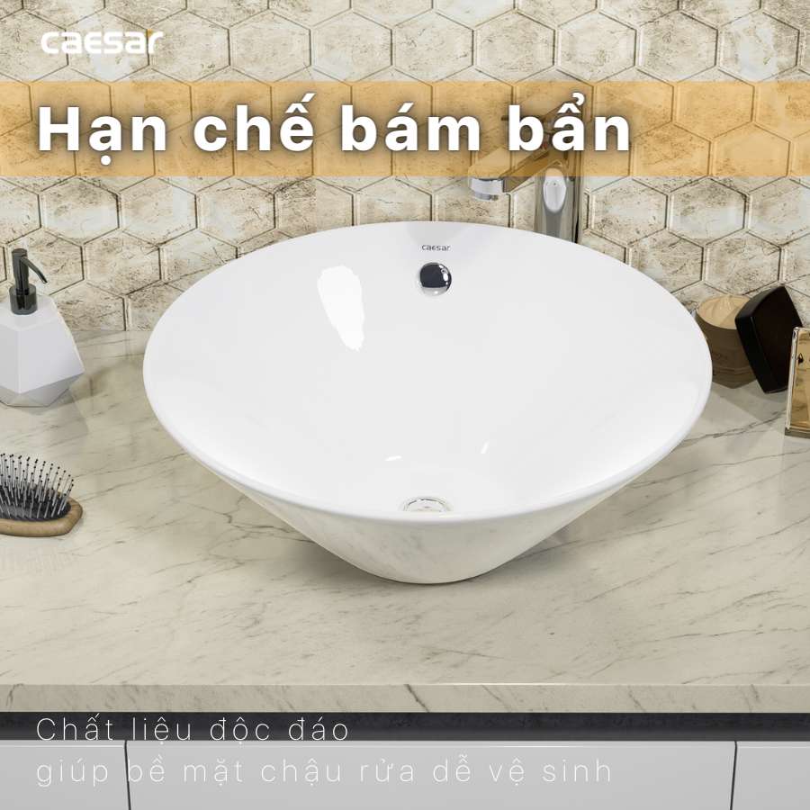 Chậu lavabo đặt bàn Caesar L5222 - 14