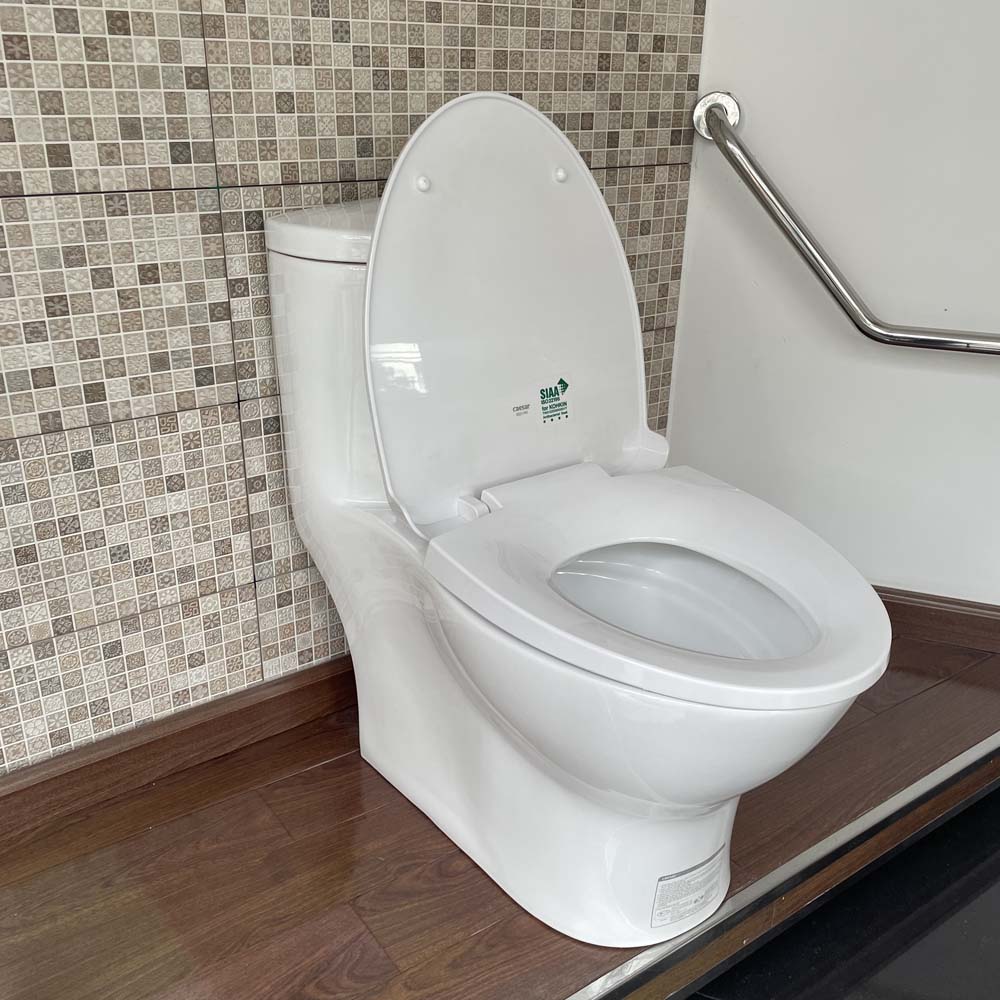 Bồn cầu 1 khối Caesar C1375 (CD1375) nắp đóng êm - 4