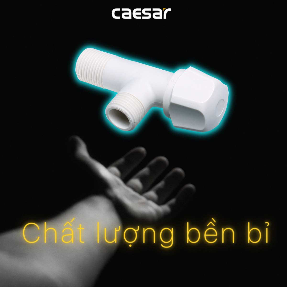 Van vặn khóa chữ F nhựa - φ21 Caesar BF403P - 6