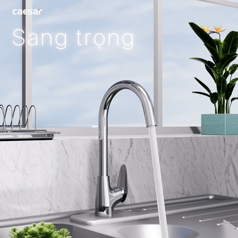 Vòi bếp nóng lạnh Caesar K815C - 19
