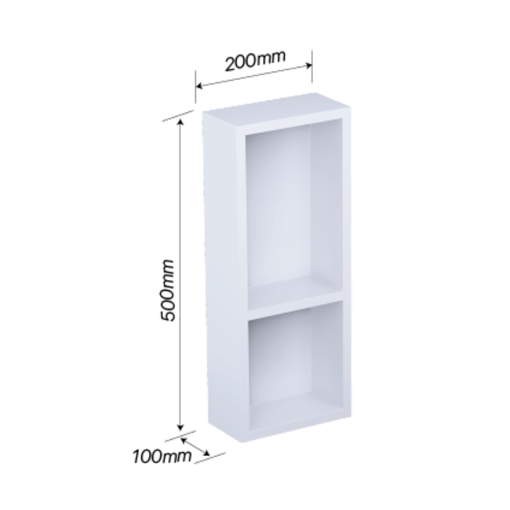 Kệ tủ treo 2 tầng Caesar EA02050E màu trắng