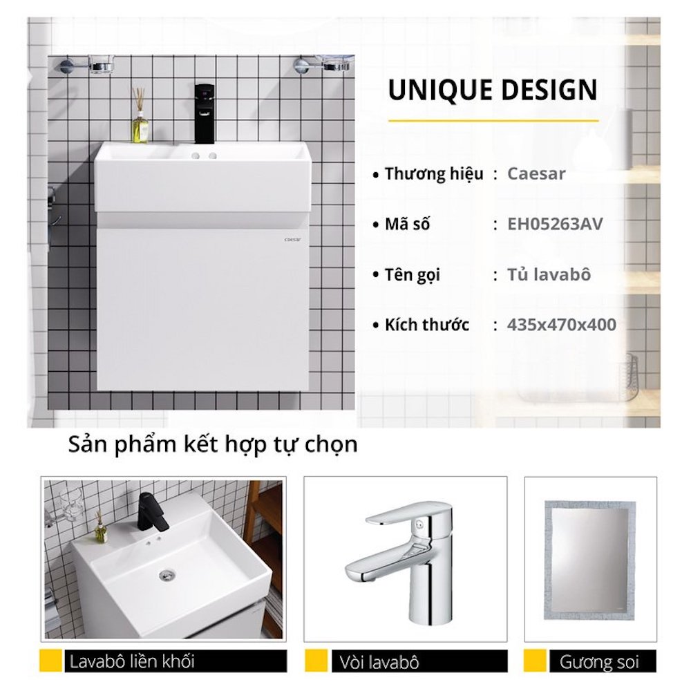 Tủ lavabo Caesar EH05263AV - 10