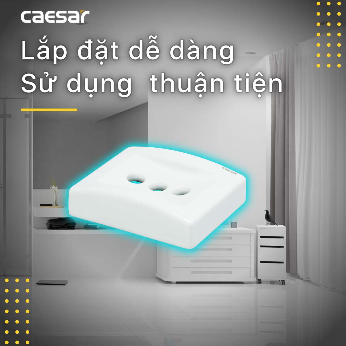 Giá đựng bàn chải răng Caesar Q993 - 9