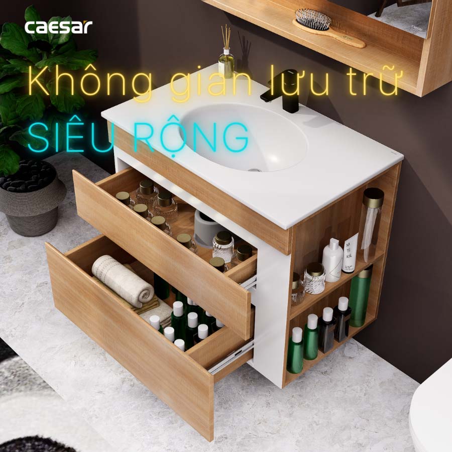 Tủ lavabo Caesar EH15026DDRW7V - 9