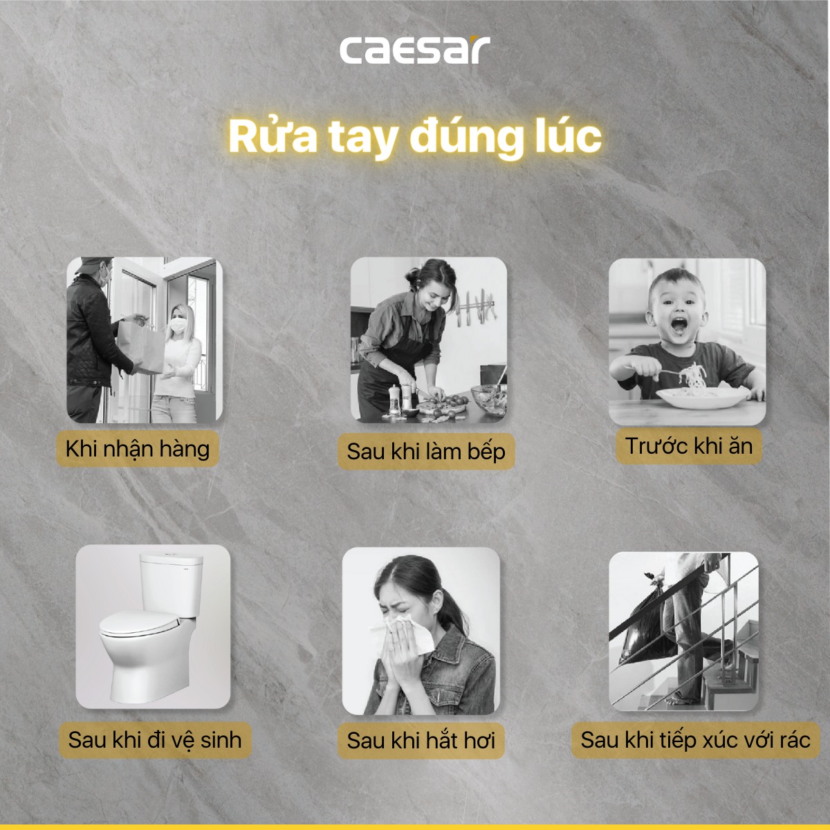 Vòi chậu lavabo nóng lạnh Caesar B560CU - 5