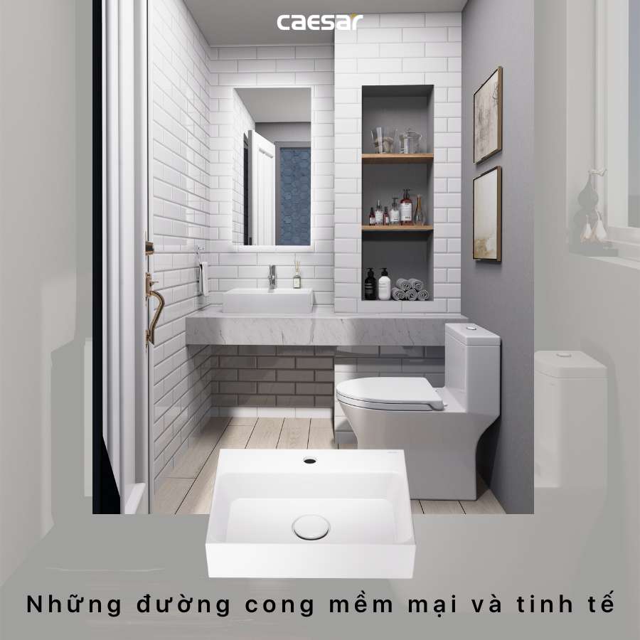 Chậu lavabo đặt bàn Caesar LF5259 - 6
