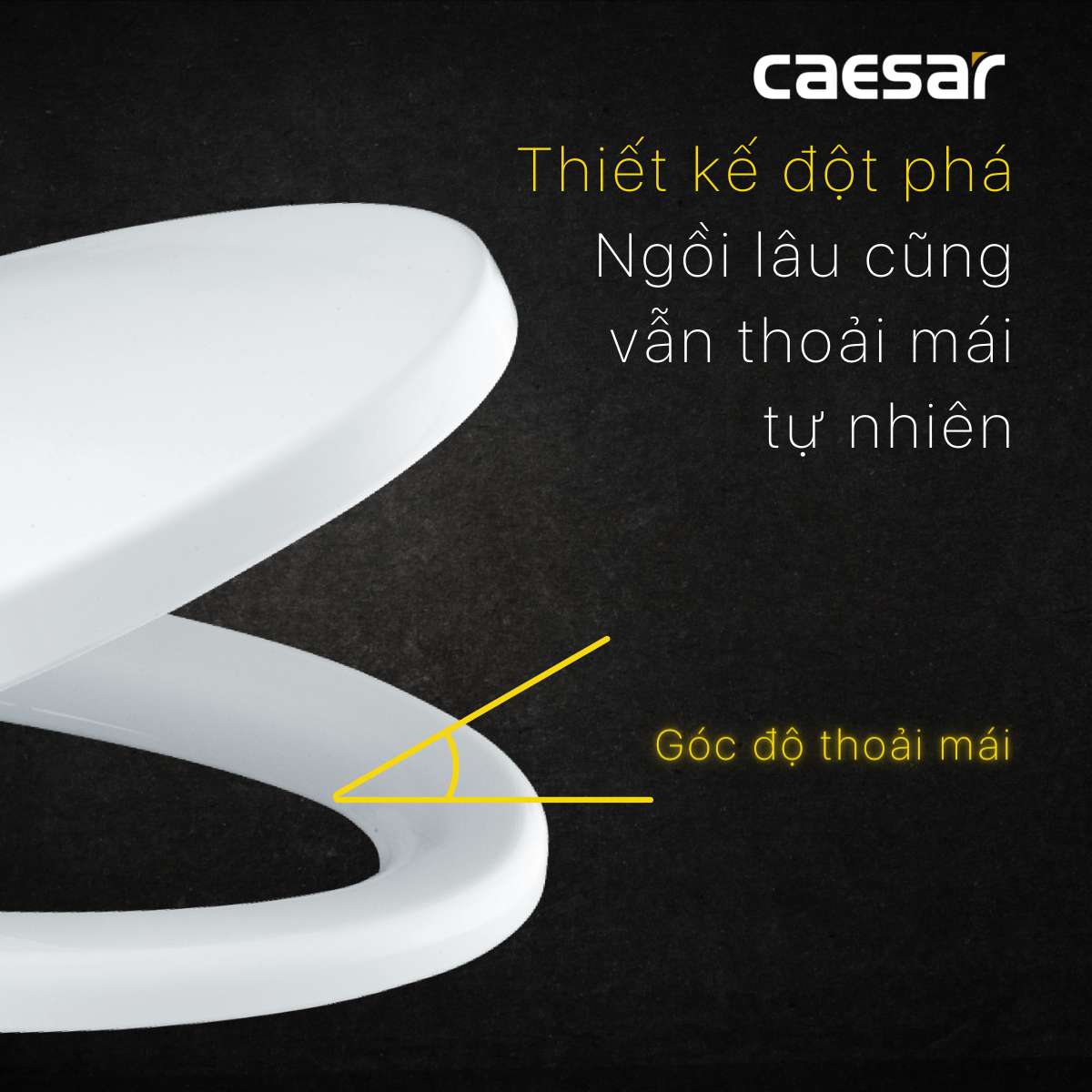 Nắp bồn cầu đóng êm Caesar M256 - 8