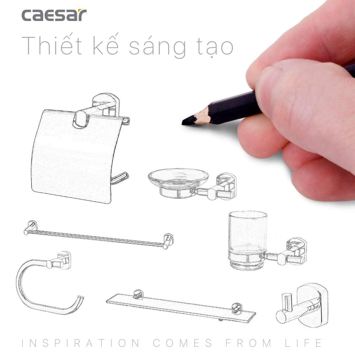 Lô giấy vệ sinh Caesar Q7304V - 5