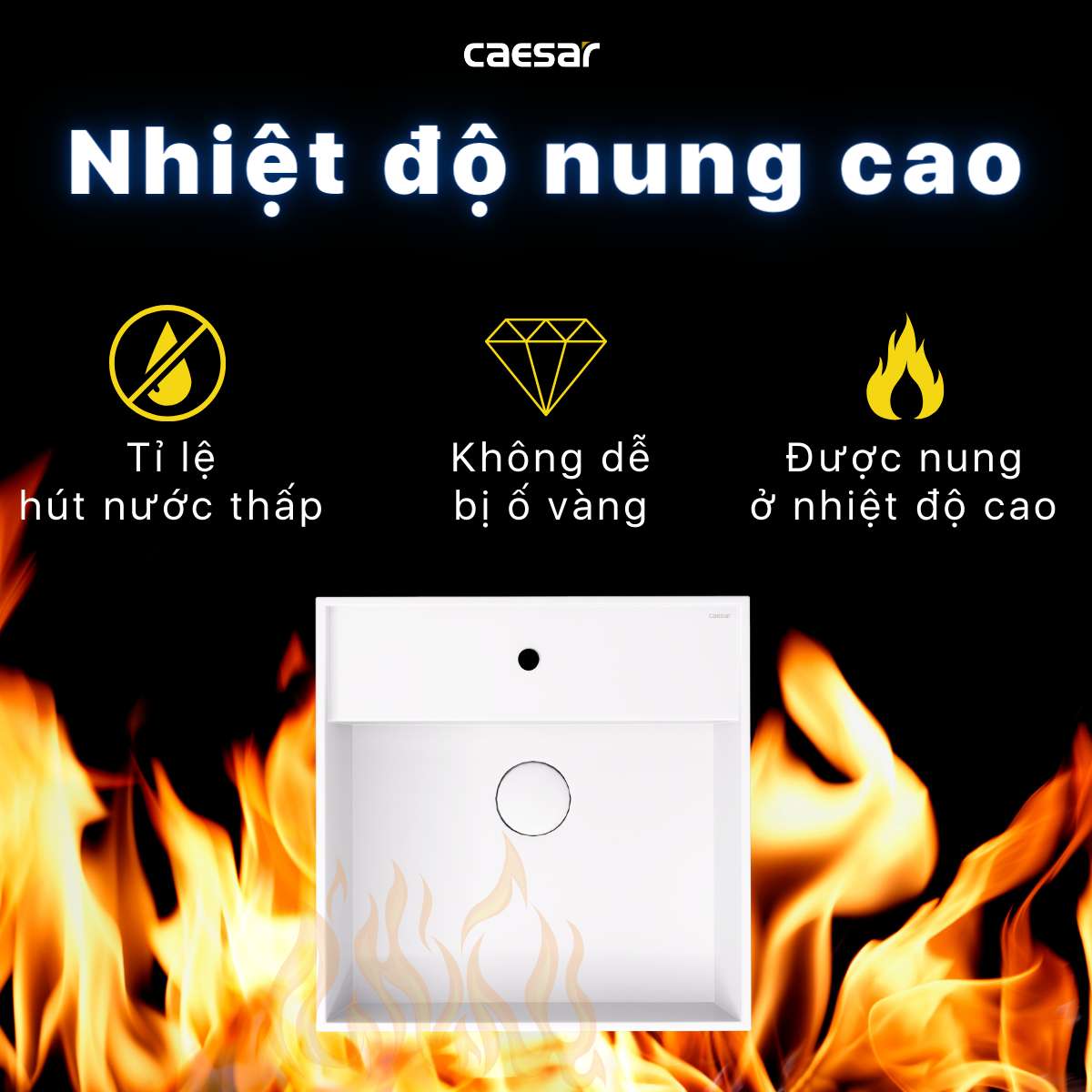 Chậu lavabo đặt bàn Caesar LF5380 - 12