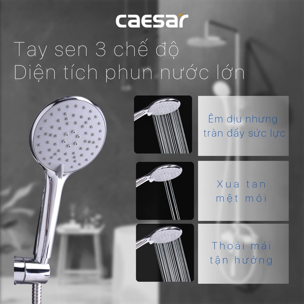 Bộ sen tắm cây nóng lạnh Caesar S578C - 4