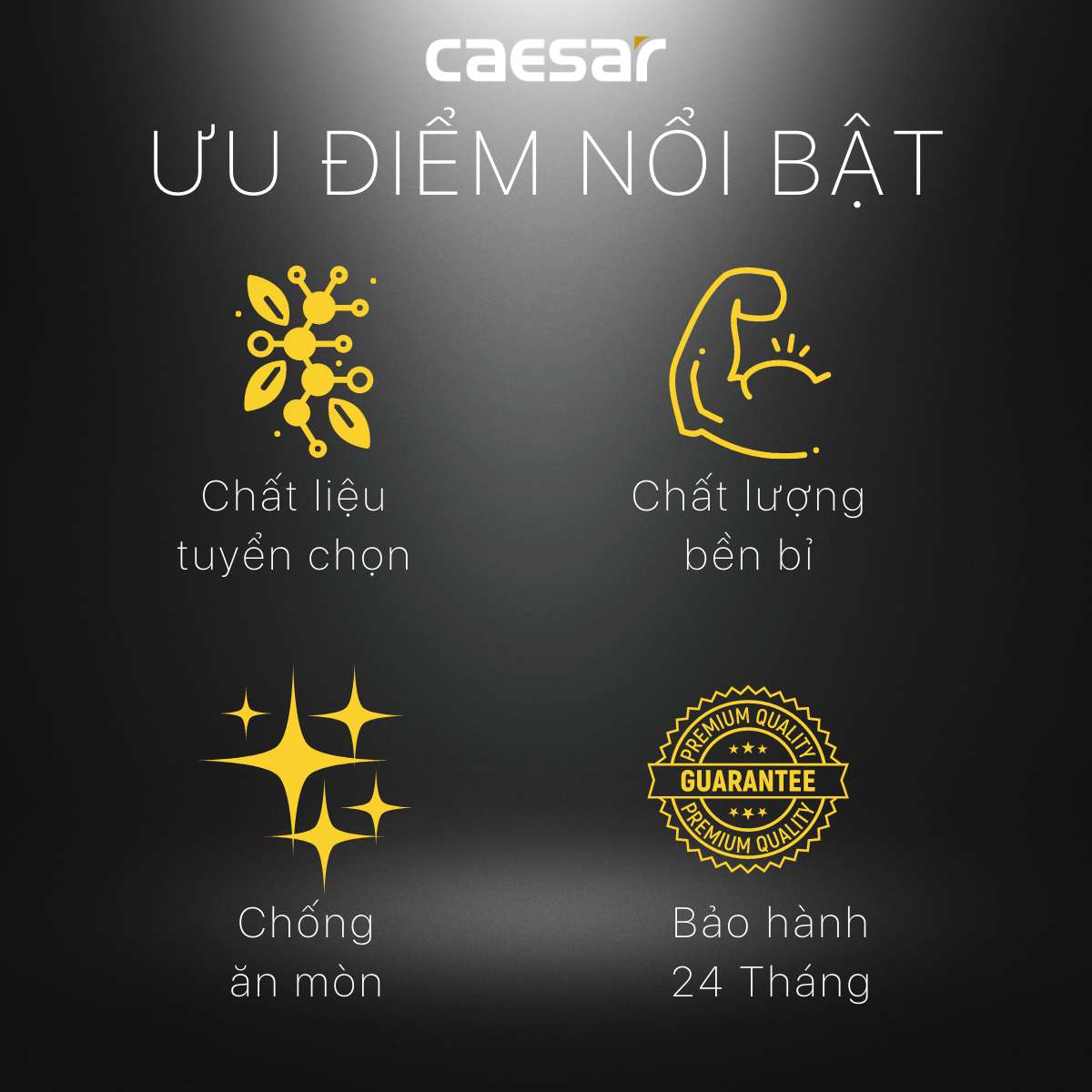 Van vặn khóa chữ T nhựa - φ21 Caesar BF427P - 5