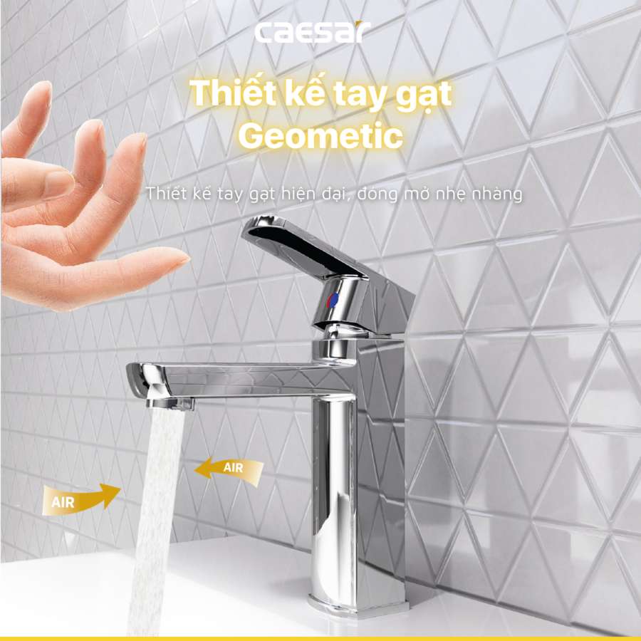 Vòi chậu lavabo nóng lạnh Caesar B550CU - 12