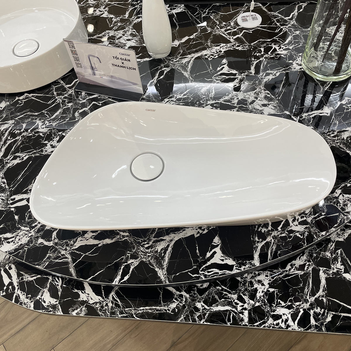 Chậu lavabo đặt bàn Caesar LF5260 - 5