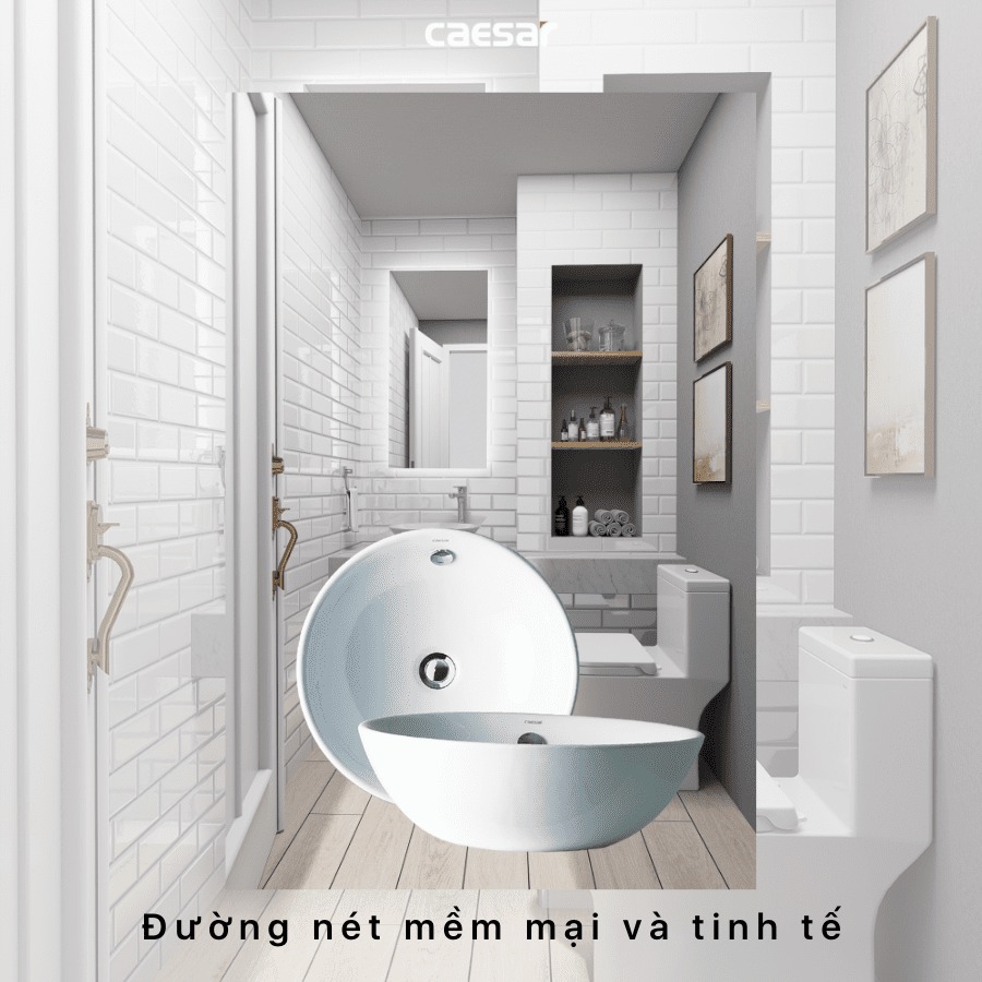 Chậu lavabo đặt bàn Caesar L5215 - 13