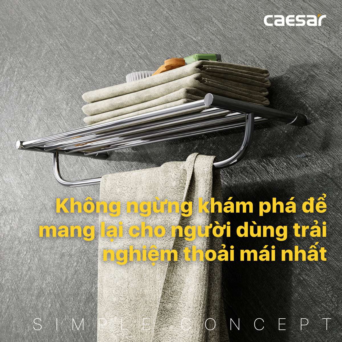 Thanh treo khăn Caesar Q7209V - 13