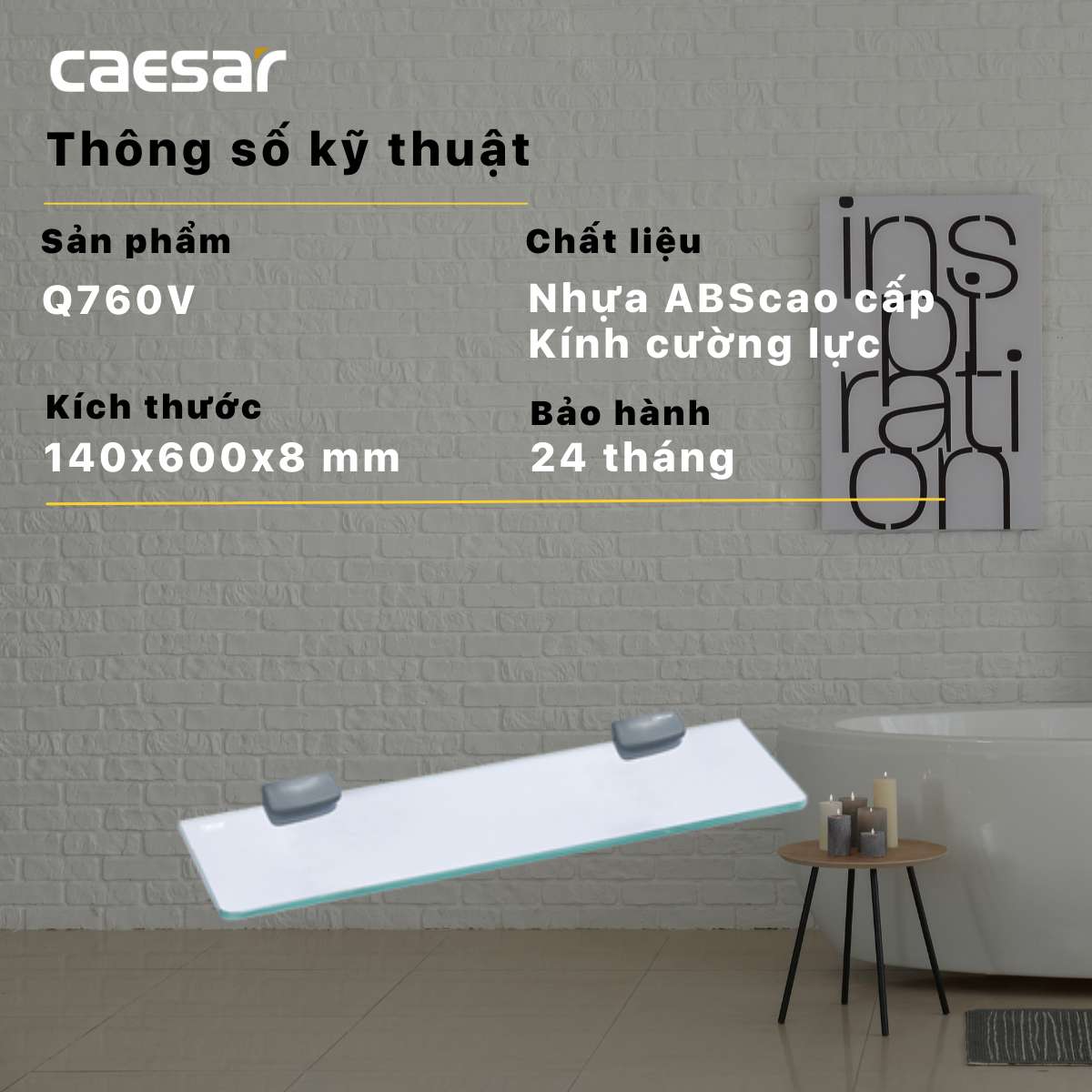 Kệ kính Caesar Q760V - 8