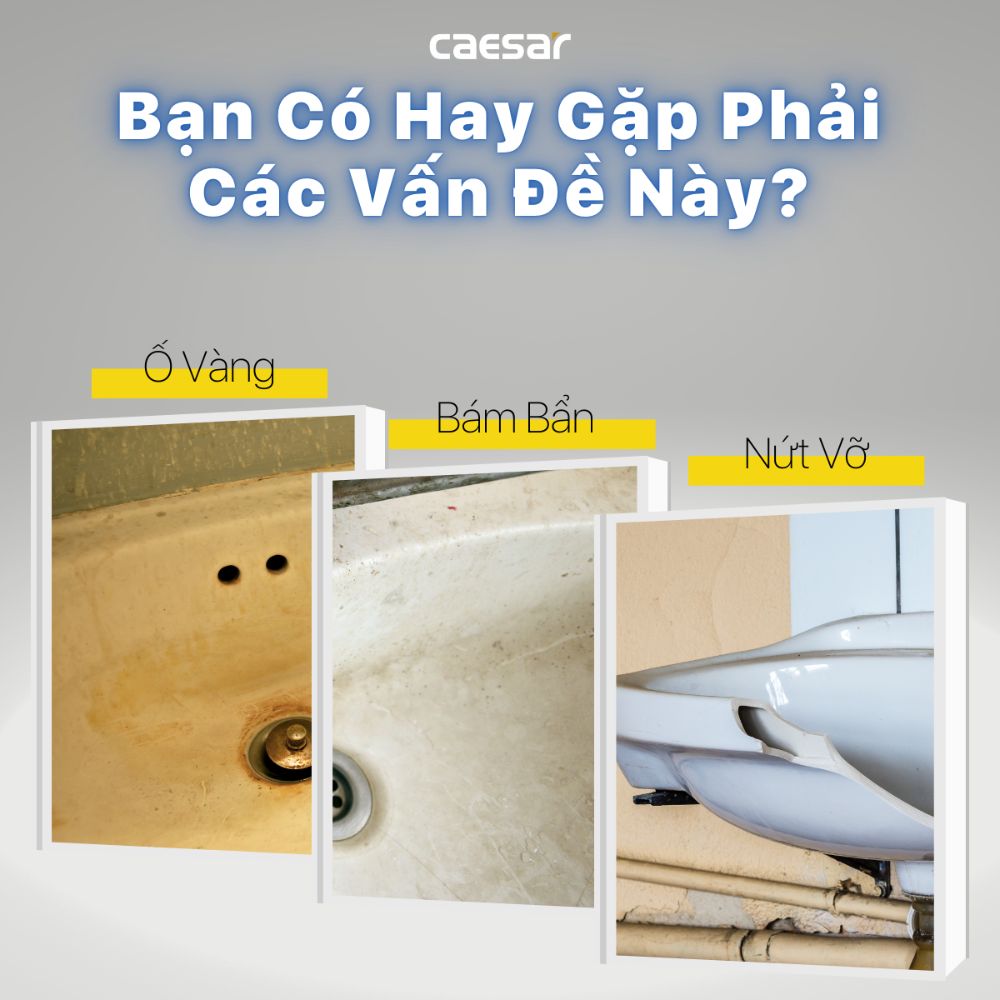 Chậu rửa lavabo treo tường chân lửng Caesar L2152+P2441 - 3