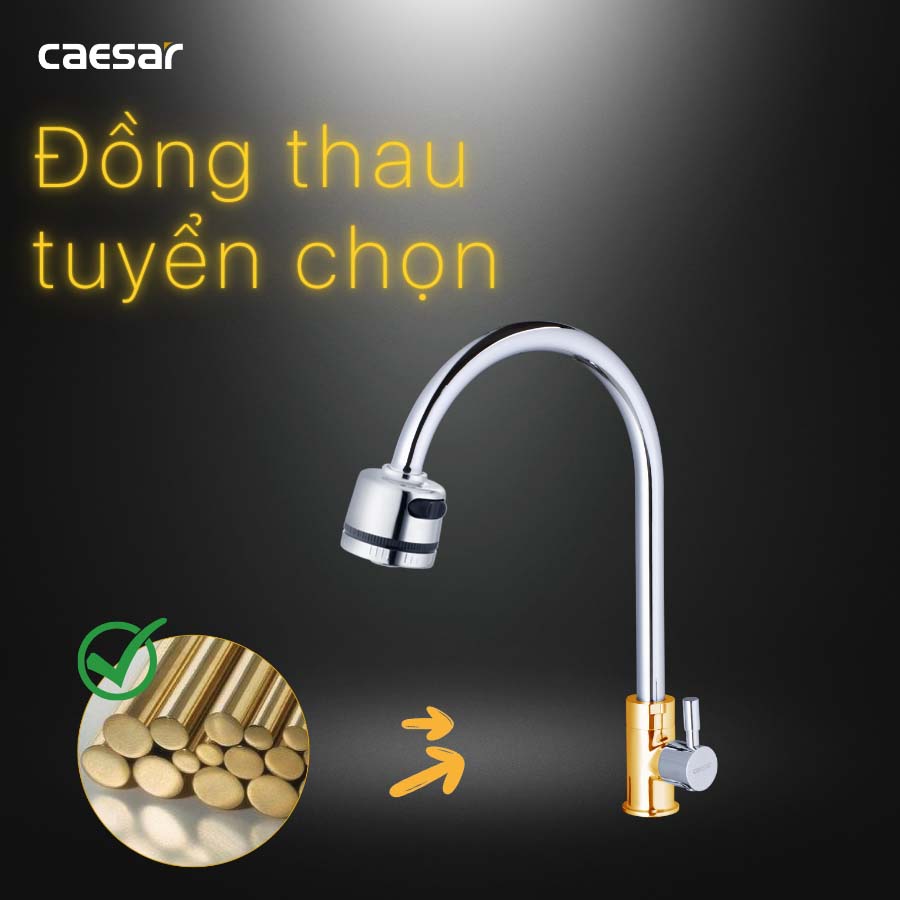 Vòi bếp lạnh Caesar K035CV - 9