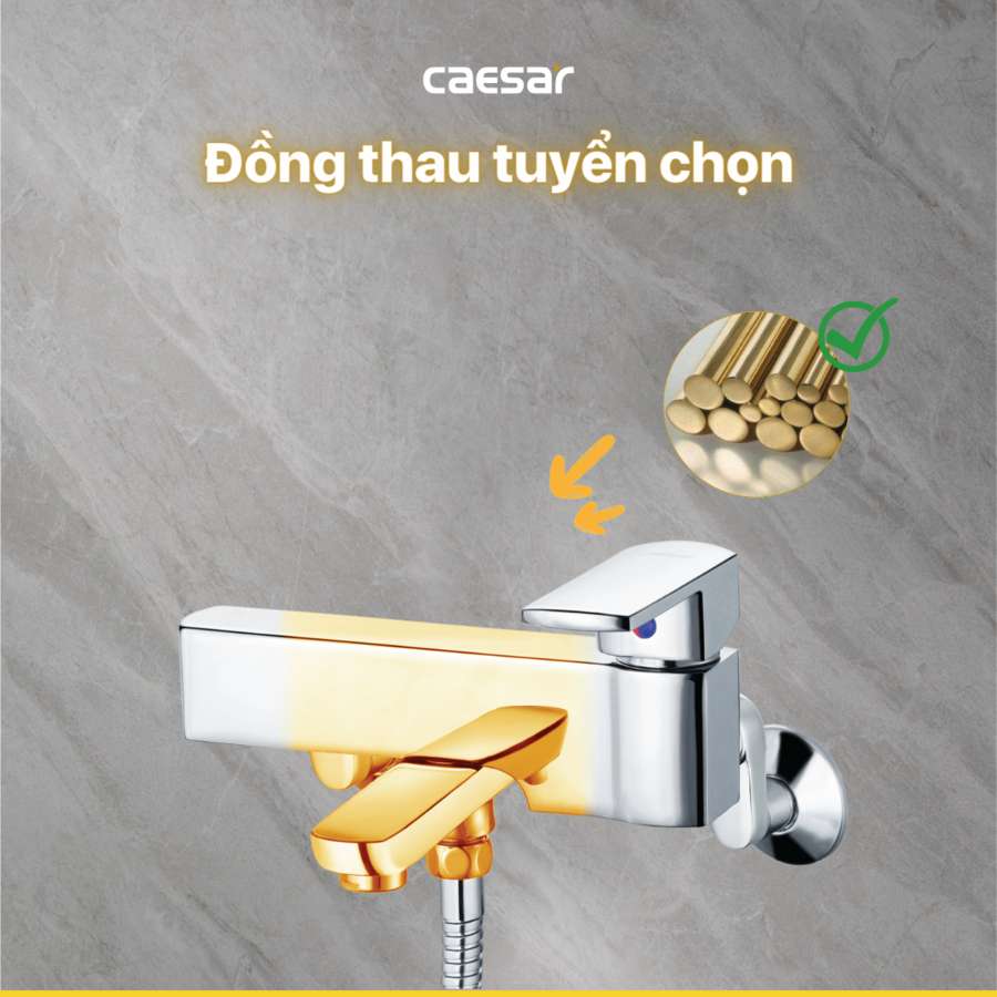 Bộ vòi sen tắm nóng lạnh Caesar S553C - 11