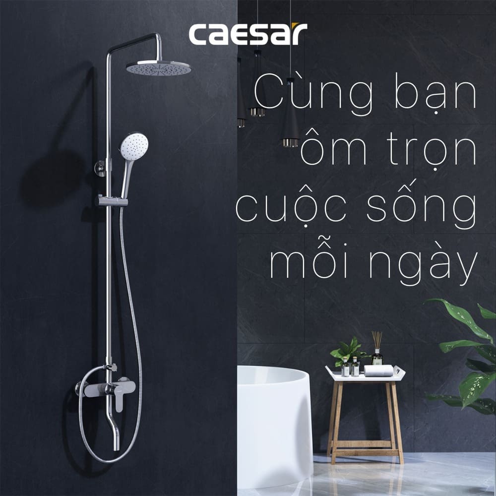 Bộ sen tắm cây nóng lạnh Caesar S578C - 3