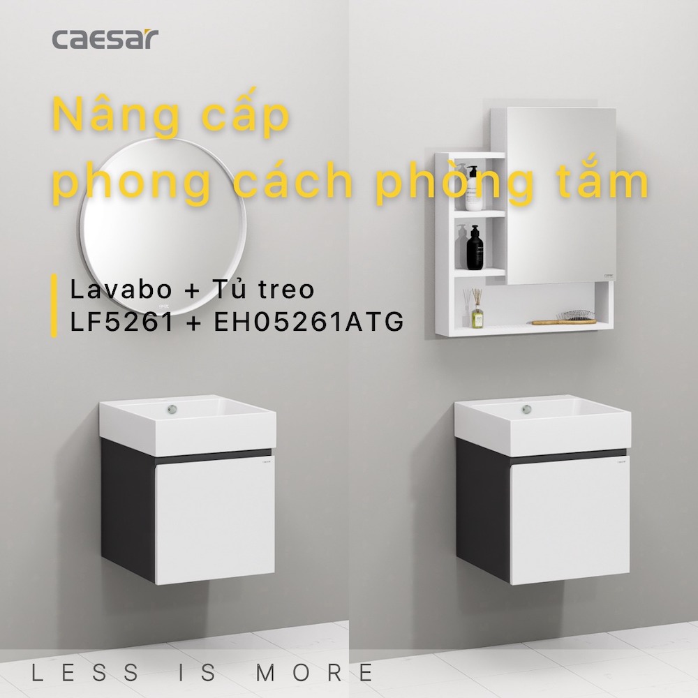 Tủ lavabo Caesar EH05261ATGV - 3