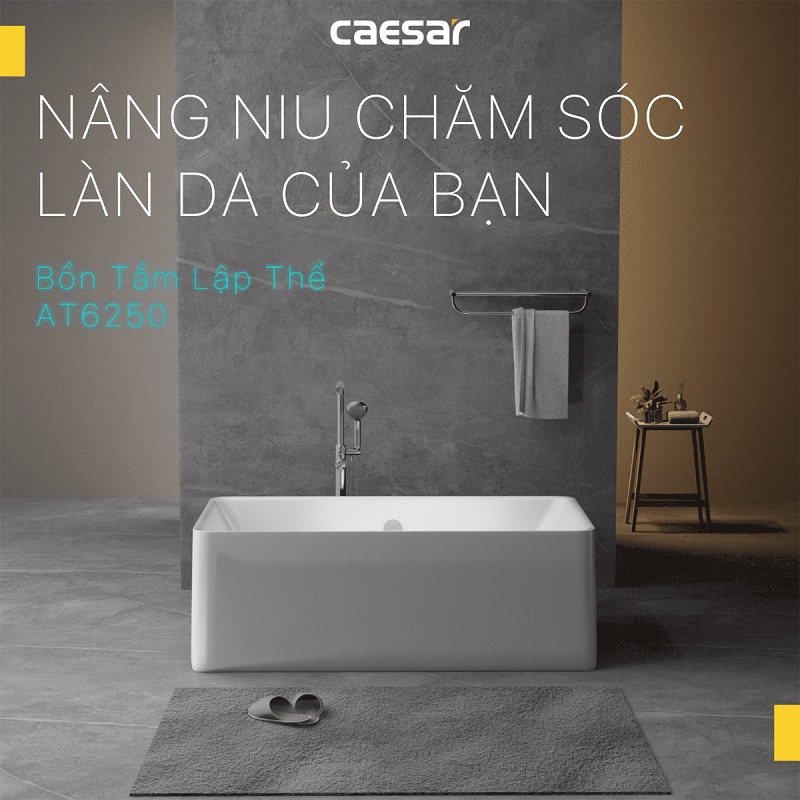 Bồn tắm chân yếm 1m5 Caesar AT6250 - 3