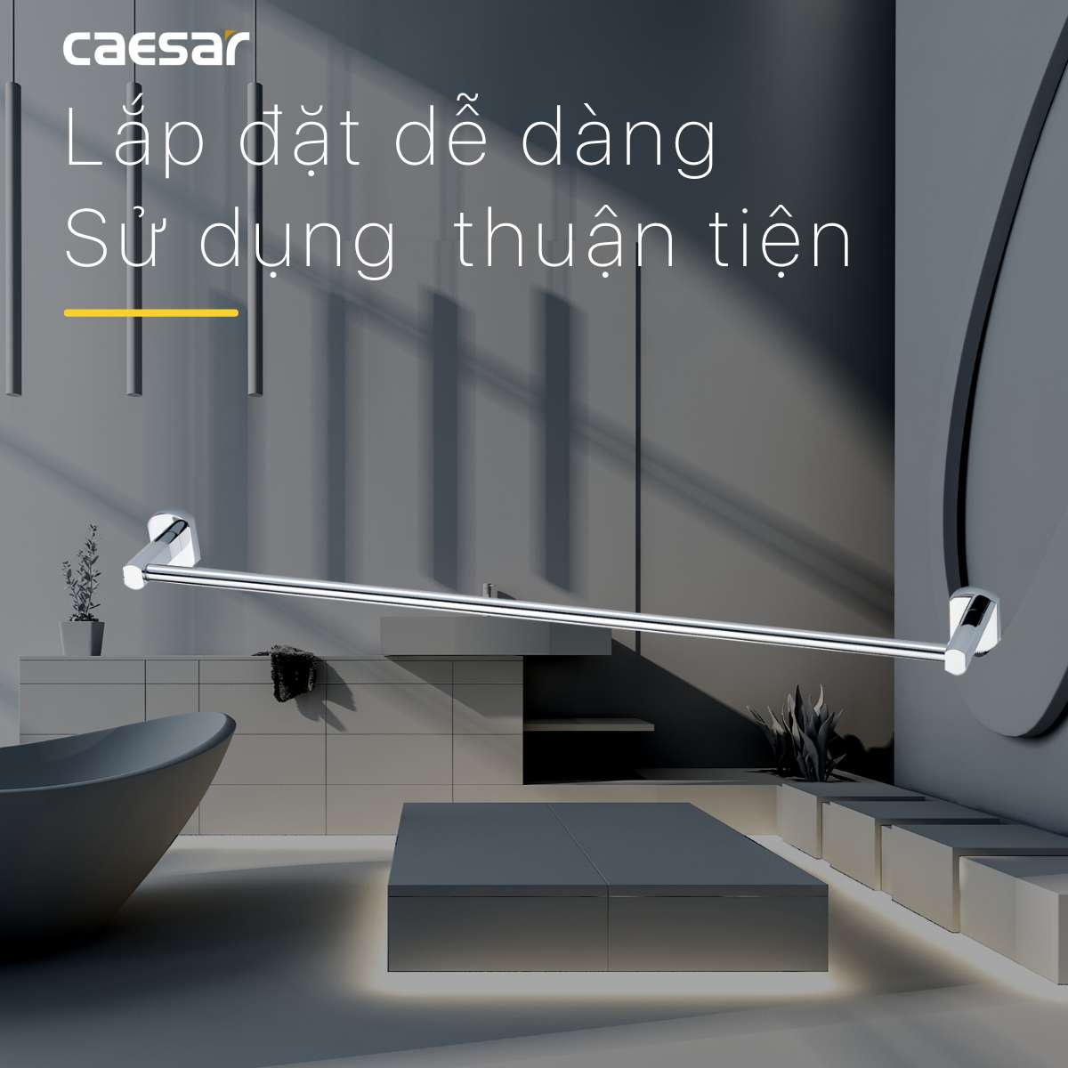 Thanh treo khăn Caesar Q7301V - 11