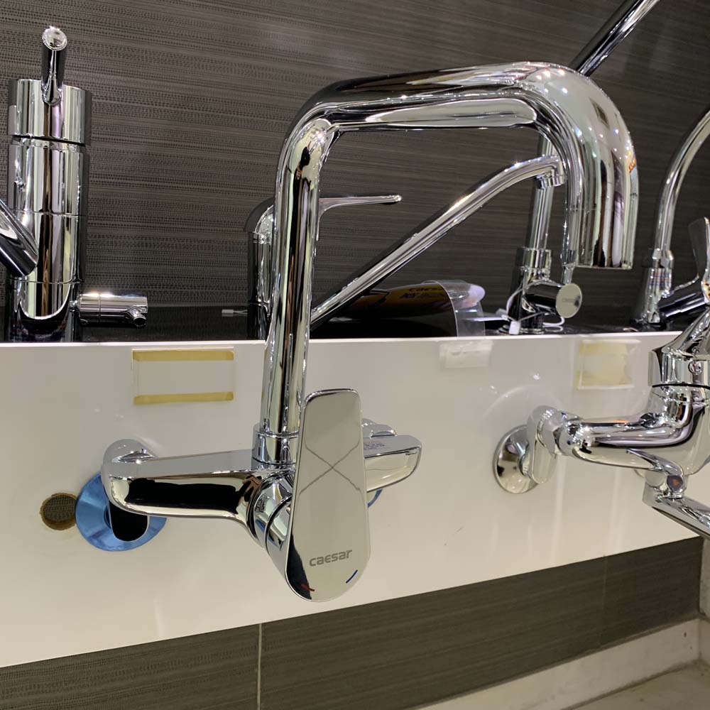 Vòi bếp nóng lạnh gắn tường Caesar K535C - 8